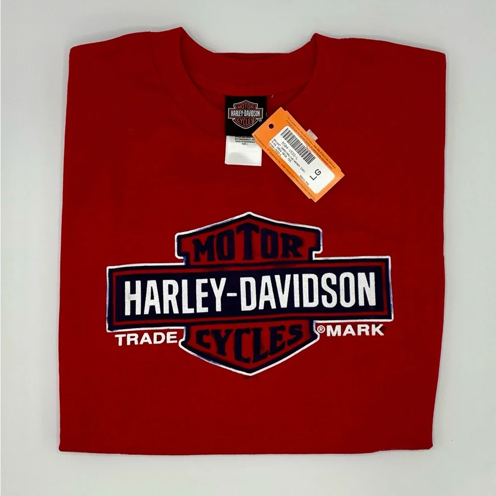 NWT Harley-Davidson of Pikeville Kentucky - Large- Red-  T- shirt Retired Dealer